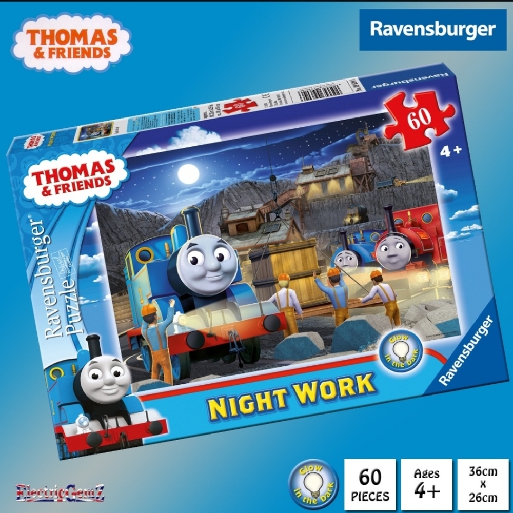 Thomas & friends Glow In The Dark night work puzzle